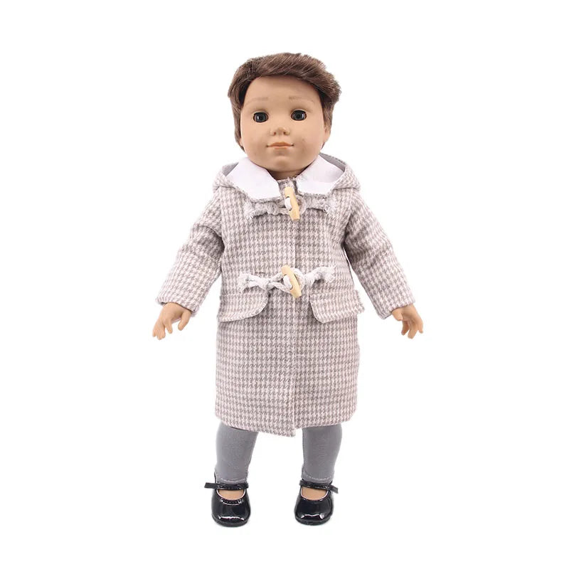 Doll Clothes Leisure Sportswear Cute Animal Print For 43cm Baby Doll &18Inch American Doll Outfits,Our Generation Gifts Toys
