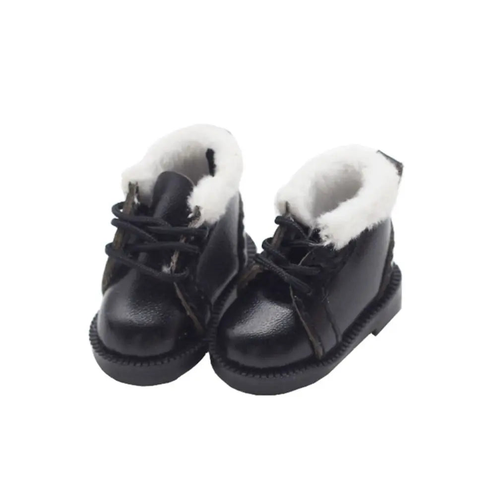 Doll Shoes 3.2cm 1/8  Doll For 1/6 Blythes OB22 Mini Doll Shoes Doll Clothes Accessories Shoes Accessories Doll Winter Boots
