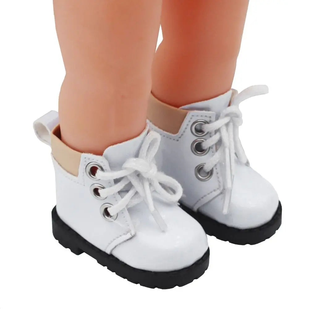 Doll Leather Shoes Clothes Accessories For 20cm Cotton Dolls Casual Wear Shoes Fashion Martin Boots DIY 1/14 Doll Gift Toys