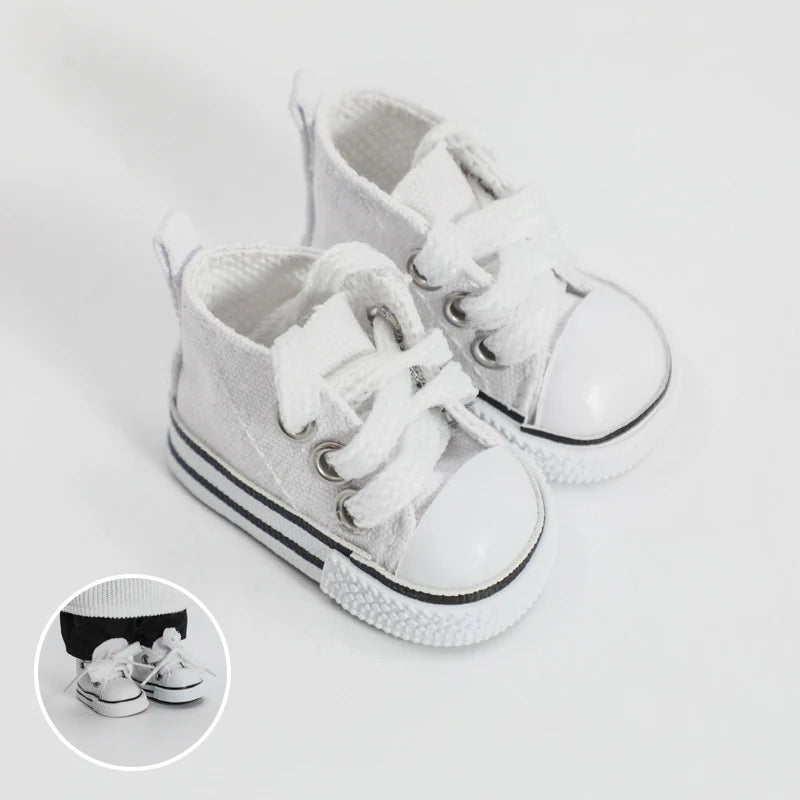 20cm Cotton Doll Shoes Simple Sports Canvas Shoes Doll Shoes Doll Accessories