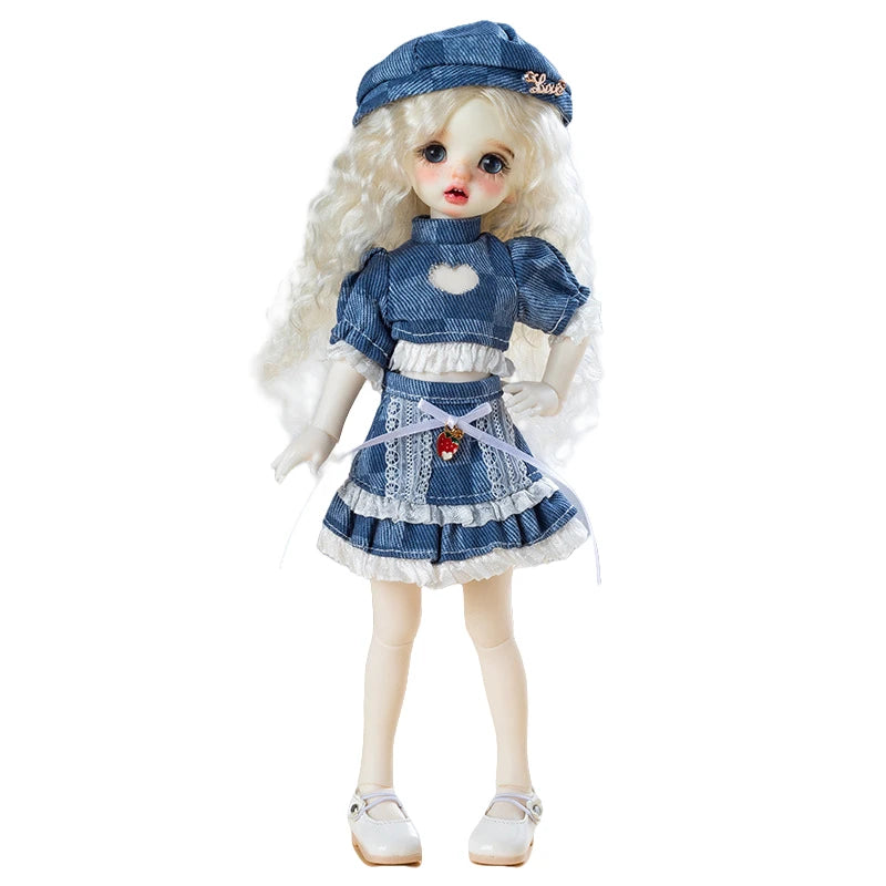 30CM BJD Doll Clothes Girl Dress Up Makeup DIY Toys Dollhouse Accessories Set Children Humanoid Doll Girl Gifts