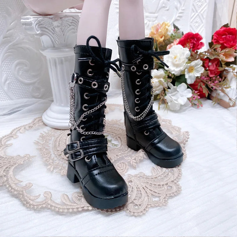 Fashion 60cm Doll Shoes Boots 1/3 Bjd Doll Shoes 7.5cm Foot Wear Shoes Toy Doll Accessories