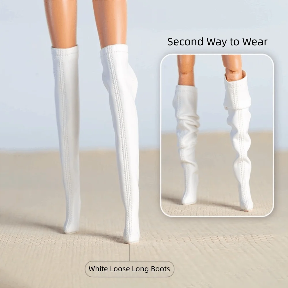 Dress Up Handmade Doll Shoes Exquisite 1/6 Supermodel Doll High Heels Doll Boots Doll Accessories