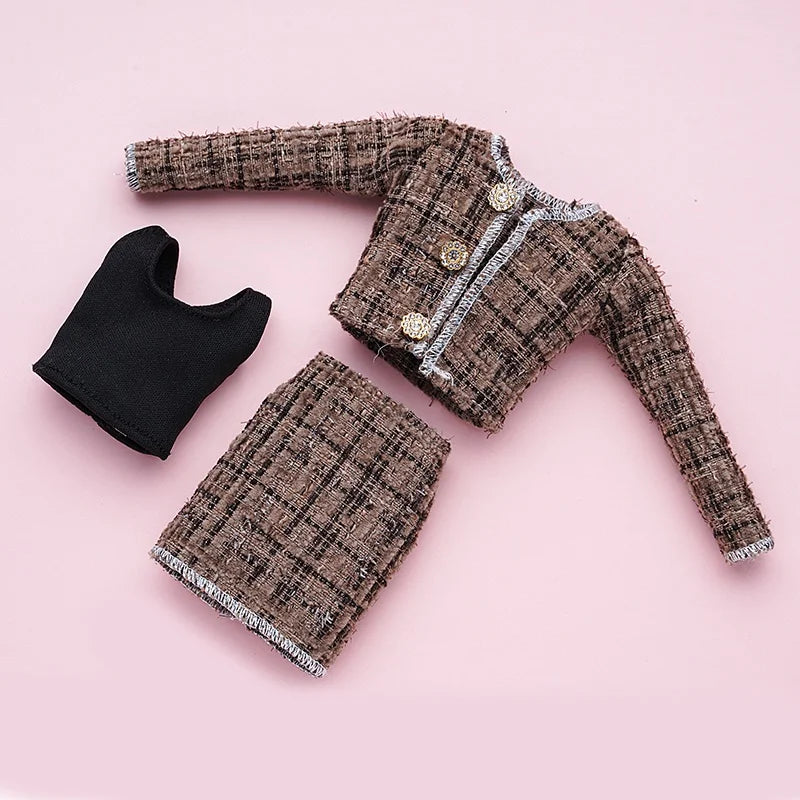 Doll Clothes 30cm Skirt Temperament Wear Matching Pieces Daily Doll Clothes Set for Girls BJD 1/6 Doll Toy Gift