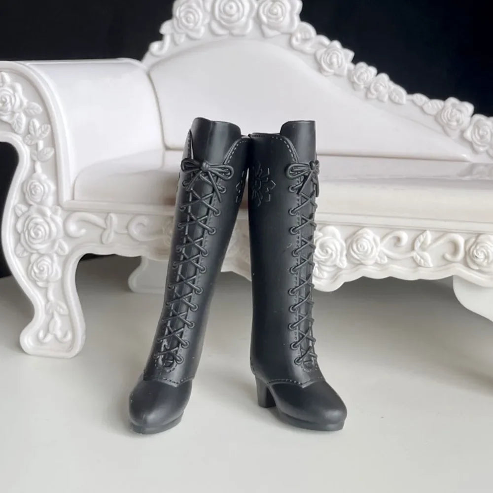 Fashion Doll Shoes Plastic DIY Accessories High Heels Shoes Multistyles for 1/6 BJD 30cm Dolls Fit Foot Length 2cm Dolls