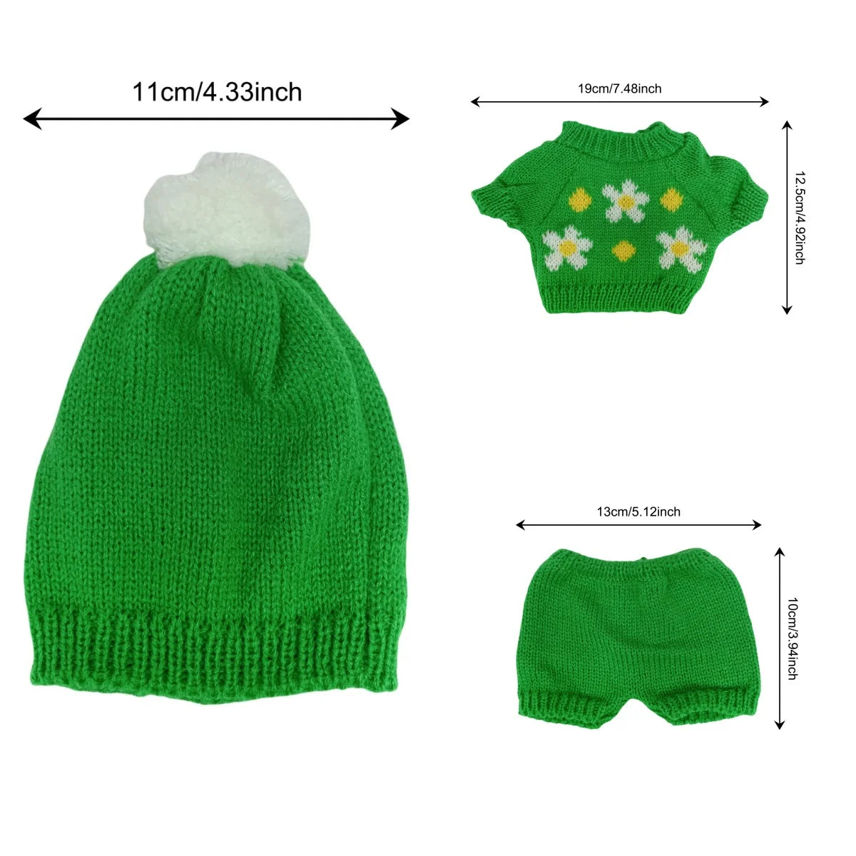 Doll Clothes 4 sets of clothes Accessories Fit 13 Inch Doll Fashion Nice Style Silicone Doll Clothes