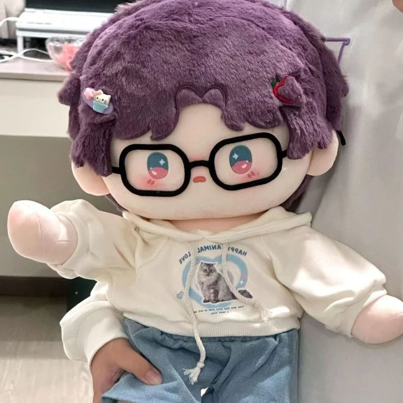 40cm Doll Clothes Cotton Doll Sitting Cute Set Pajama Dress Up Handsome Uniform Temperament Casual Doll Replace Only Clothes
