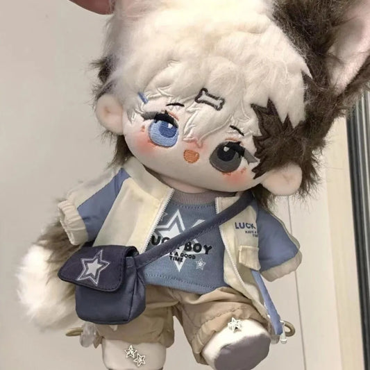 College Uniform 20cm Cotton Doll Clothes Jackets Coat Idol Doll Clothes Cool Sport Plush Doll Clothes 20cm Cotton Doll