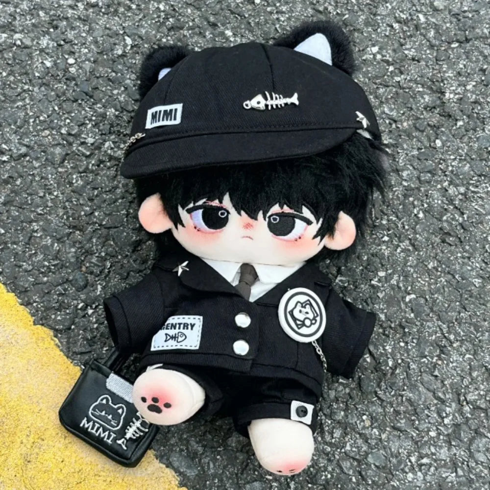 Cat Ear Cotton Doll Clothes Hoodie Jacket Plush Doll Clothes Cool Uniform No Attribute Doll Clothes Children's Gift