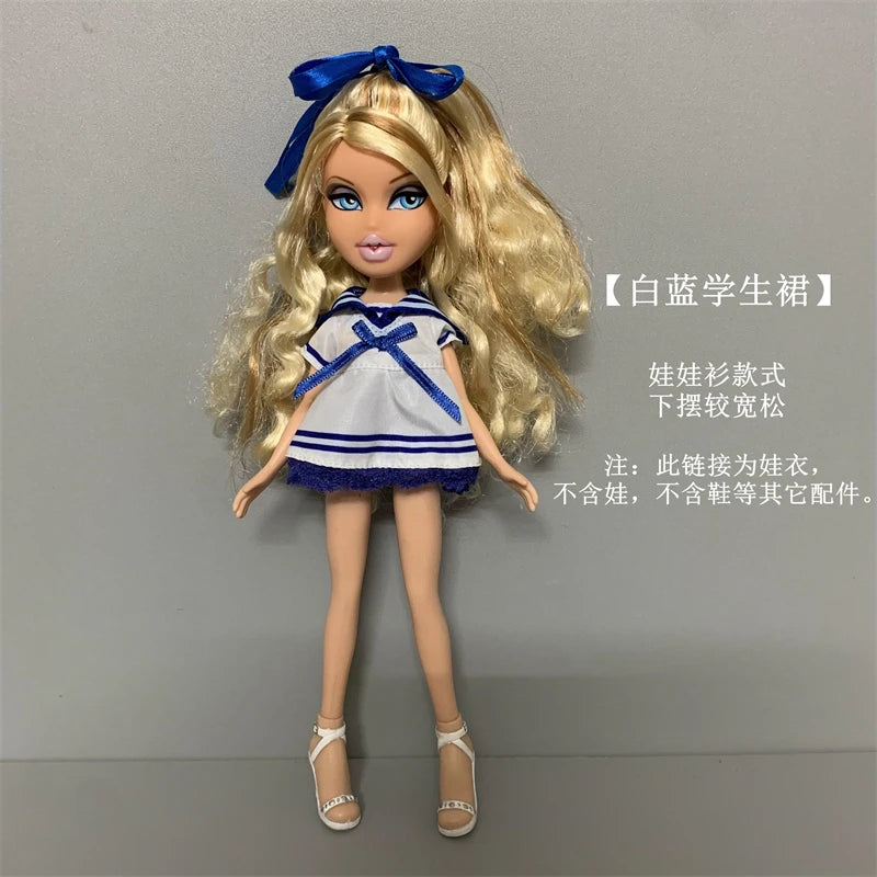many kinds of clothes dress for 30cm doll fashion cool doll high school doll