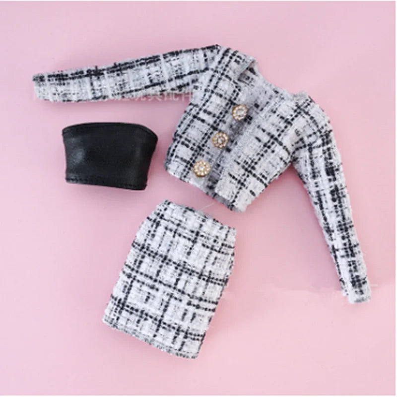 Doll Clothes 30cm Skirt Temperament Wear Matching Pieces Daily Doll Clothes Set for Girls BJD 1/6 Doll Toy Gift