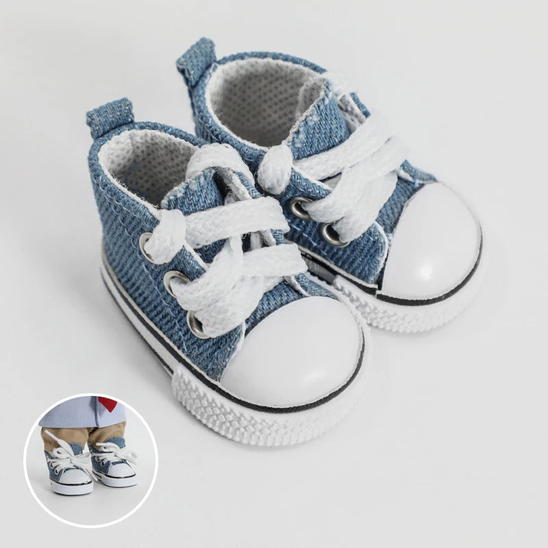20cm Cotton Doll Shoes Simple Sports Canvas Shoes Doll Shoes Doll Accessories
