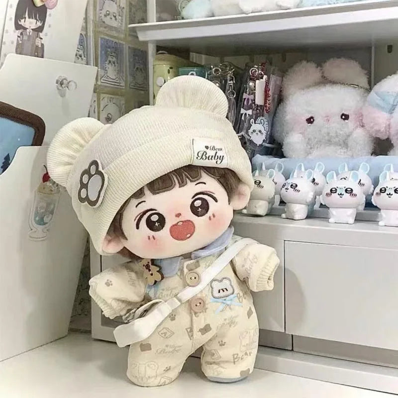 Adorable Doll Clothes for 20cm Cotton Dolls Bodysuit Jumpsuits for Cotton Dolls Replacement Clothes Outfit Doll Accessories