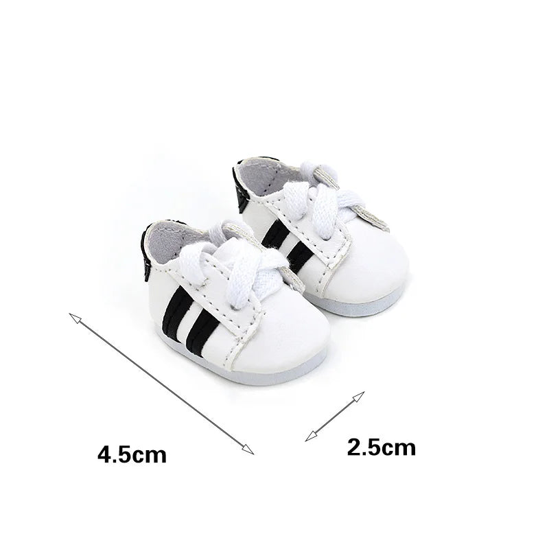 4.5cm Doll Fashion Shoes Female Doll Boots Fit for 1/6 BJD Dolls Accessories Leather Doll Colorful Long Knees Boots