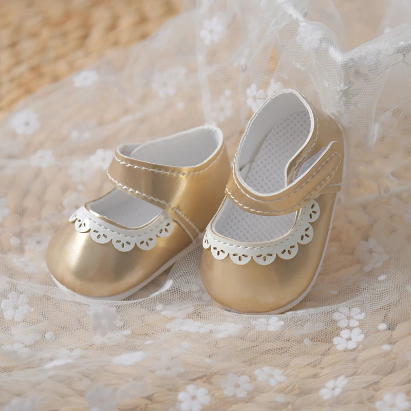 Doll Shoes Clothes Handmade Boots 7.5-8cm Shoes For 21 Inch American 55Cm Baby New Born Doll Accessories For Generation Girl Toy