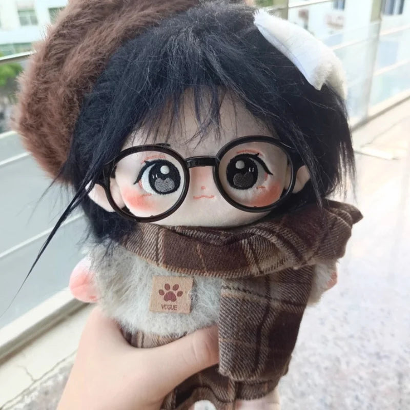 10cm20cm cotton doll clothes autumn and winter British suit dress collar suit cute plush doll doll dress Kawaii skirt sweater ha