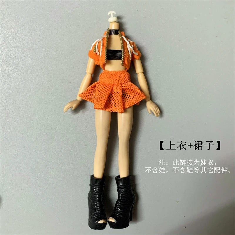 matched suit clothes for 30cm doll clothes fashion cool doll clothes