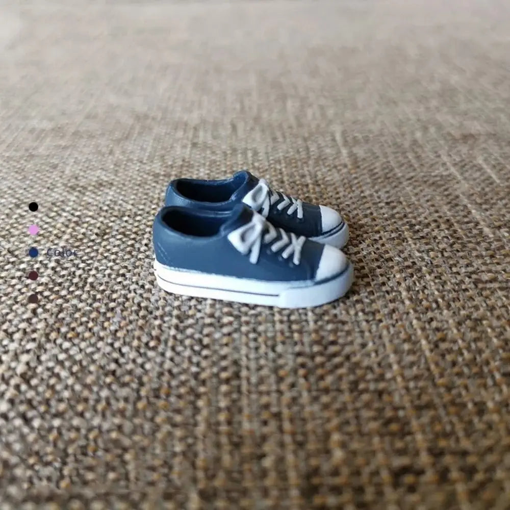 Doll Shoes For 30cm Dolls 1/6 Doll Soft Plastic Sneakers PVC Doll Casual Shoes Fit for Foot Length 2cm Doll Accessories