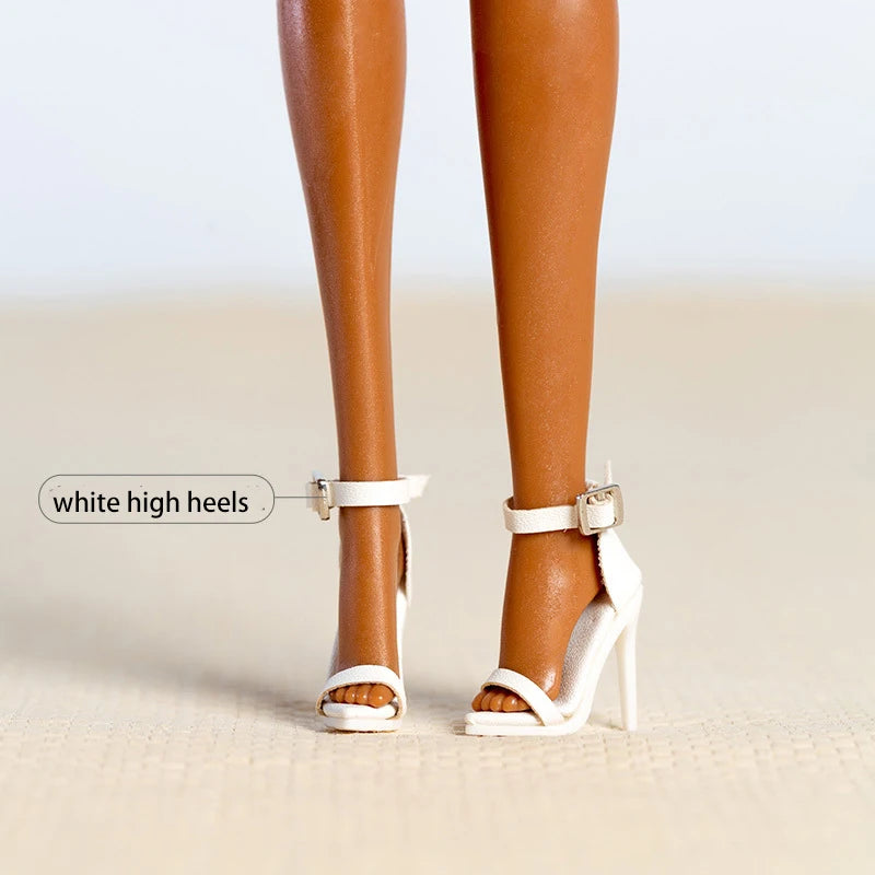 High End Doll Shoes 1/6 BJD FR Supermodel Doll Shoes Fashion 30CM Dress Up High Heels Boots Hat Accessories DIY Play House Toys