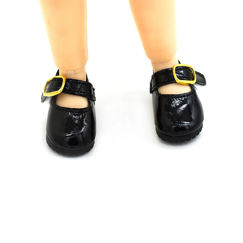 4.5cm Doll Fashion Shoes Female Doll Boots Fit for 1/6 BJD Dolls Accessories Leather Doll Colorful Long Knees Boots