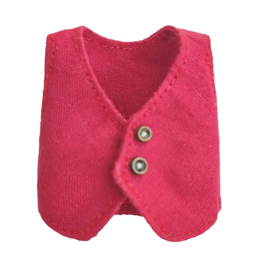 Doll Clothes For 1/11 ob11 dolls For 1/12 Bjd Doll Clothes Vest Tops Casual Wear Shirts Doll Clothes Accessories Gift Toys