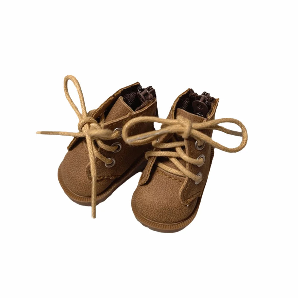 5*2.9*3.8cm Doll Shoes Baby Shoes Style Leather Material Zsiga Doll Boots Doll Accessories Changeable Design Leather Boots