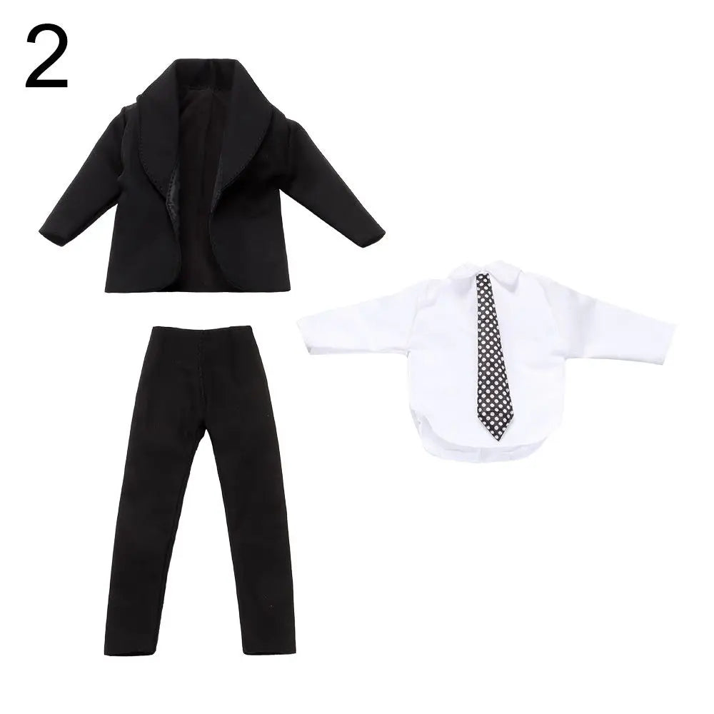 1/6 Doll Clothes Male Doll Daily Wear Casual Suit Shirt Pants Wedding Party Suit Man Doll Suit Clothes 30cm Doll Accessories