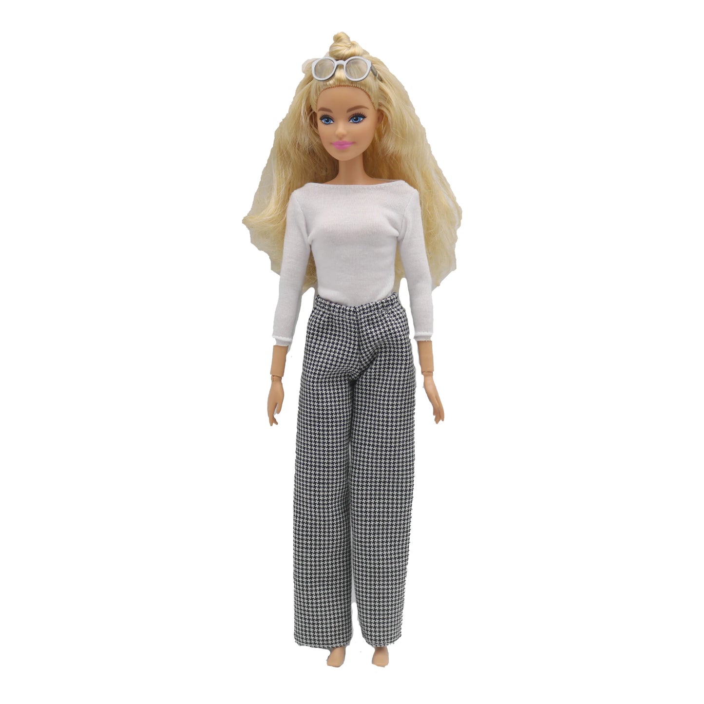 doll clothes 30 cm  Top T-shirt Elastic pants Daily Wear Accessories Clothes for Curvy Barbies doll