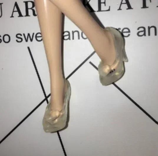Doll shoes  high heels flat foot shoes red shoes new style for Bbie dolls Topup52