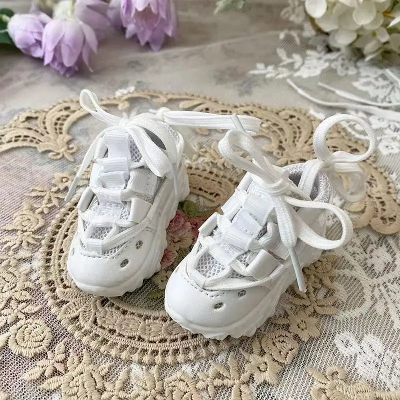 1/3 BJD Doll Shoes Sporty Basketball Sneakers Versatile Casual Dad Shoes 60cm Doll Shoes Multi-color Multi-strap.