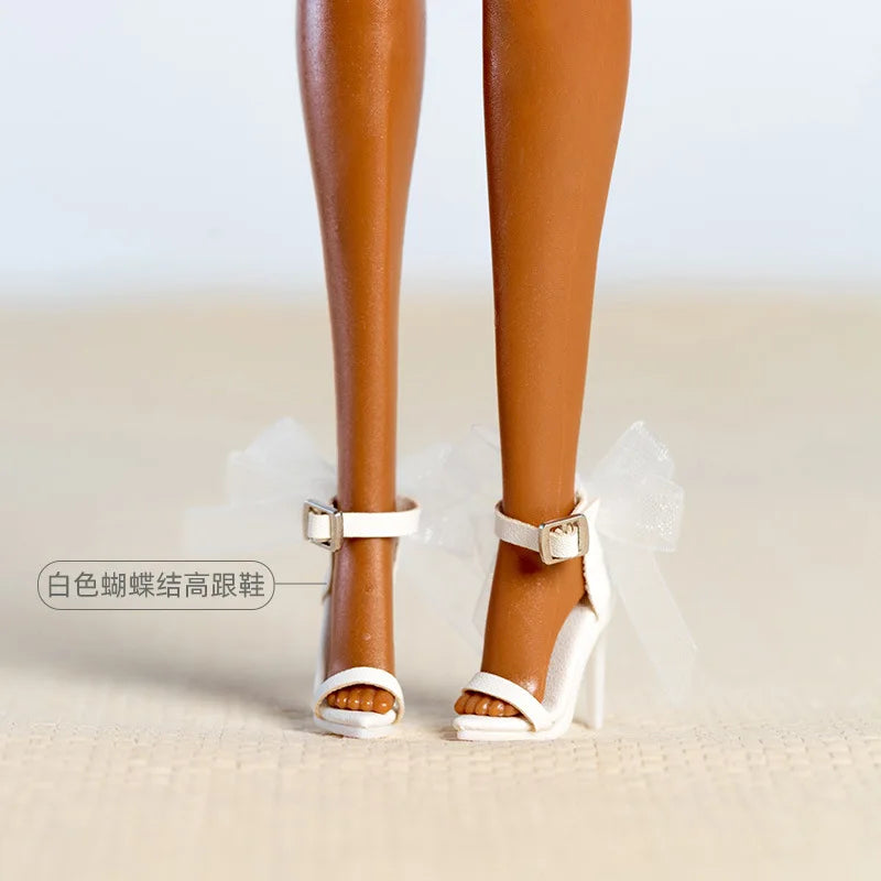 Cool doll shoes / 30cm doll high heels boots / accessories for 1/6 BB Fr fashion doll / dollhouse toys