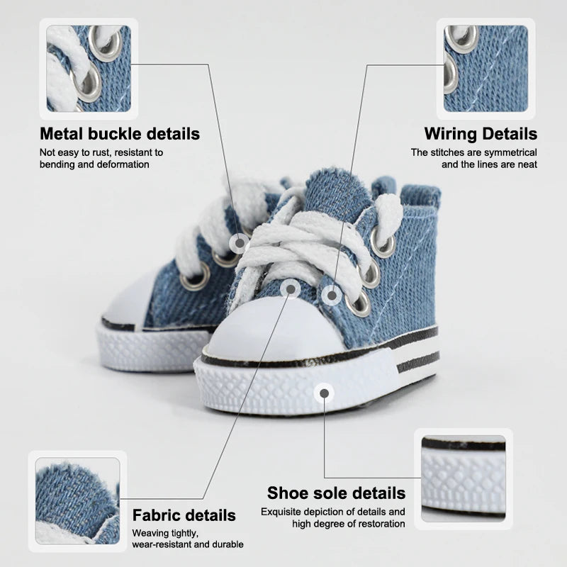 20cm Cotton Doll Shoes Simple Sports Canvas Shoes Doll Shoes Doll Accessories