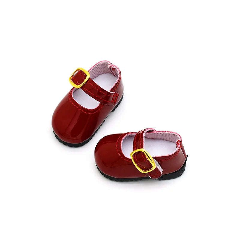 4.5cm Doll Fashion Shoes Female Doll Boots Fit for 1/6 BJD Dolls Accessories Leather Doll Colorful Long Knees Boots