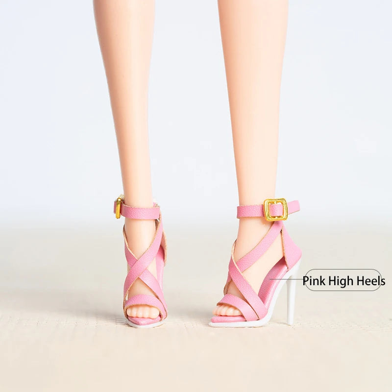 High End Doll Shoes 1/6 BJD FR Supermodel Doll Shoes Fashion 30CM Dress Up High Heels Boots Hat Accessories DIY Play House Toys