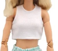 doll clothes 30 cm  Top T-shirt Elastic pants Daily Wear Accessories Clothes for Curvy Barbies doll