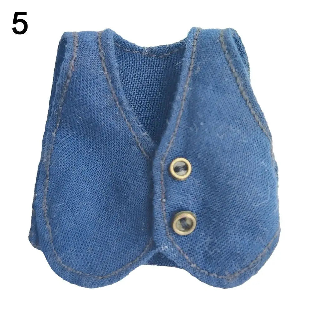 Doll Clothes For 1/11 ob11 dolls For 1/12 Bjd Doll Clothes Vest Tops Casual Wear Shirts Doll Clothes Accessories Gift Toys