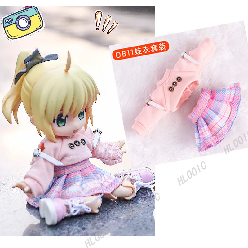 Ob11 Clothes Sets 1/12 BJD Doll Clothes Obitsu11 GSC Doll  Clothes & 11cm BJD Doll Clothes Pants
