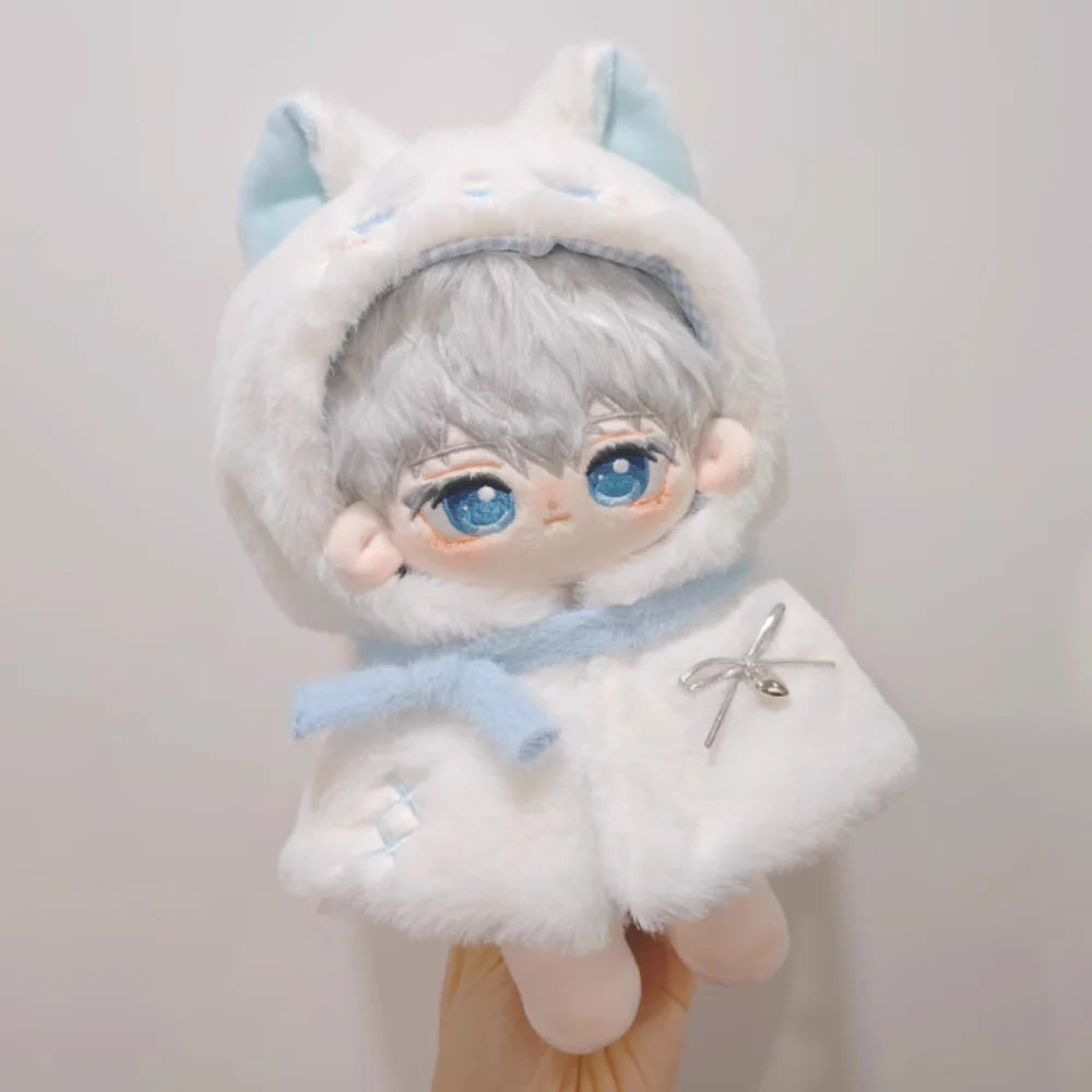 Plush Cloak 10cm Cotton Doll Clothes Dress Up Cute 20cm Doll Clothes Outfit Blue Suit Doll Clothes Set Doll Accessories