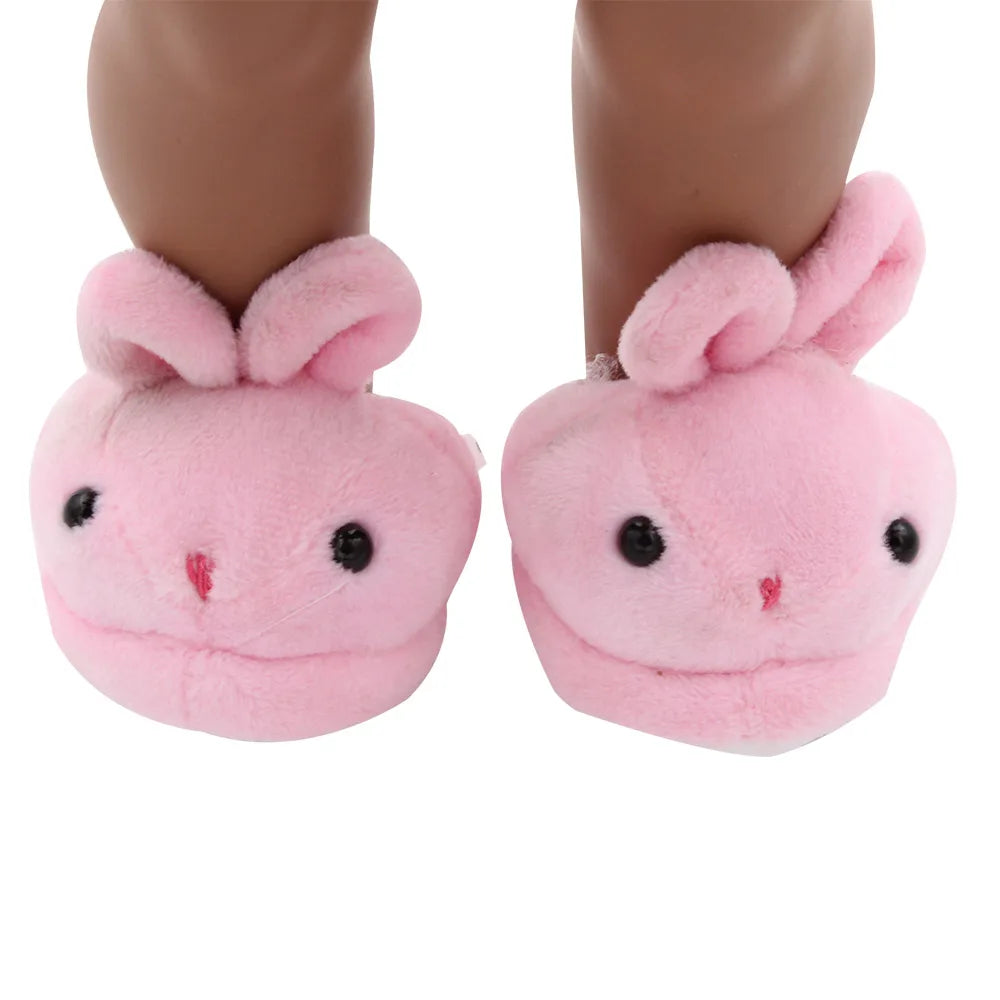 7 cm Doll Shoes For 18 Inch American Doll & 43 cm Born Baby Doll Plush Boots For 43 cm Baby, Nenuco,Our Generation,Girl's Gift