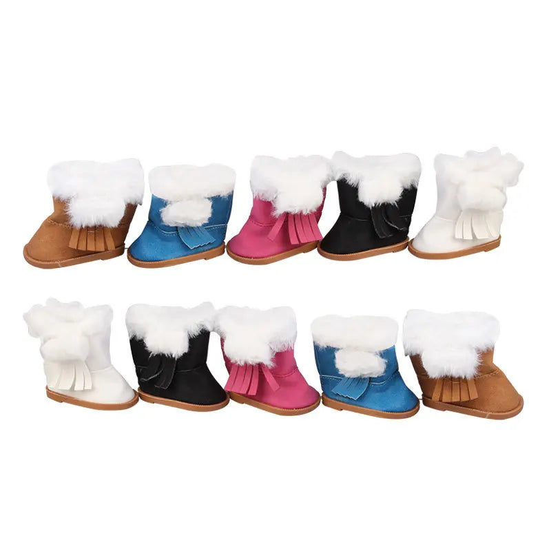 18-inch Doll Snow Boots-American Girls and Rebirth Doll Shoes Our Generation of Doll Accessories Hot-selling Decoration Shoes