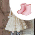 Doll Rain Boots Shoes Doll Accessories for 1/12 Doll Cute Waterproof Sturdy Ob11 Doll Shoes Soft Simulation Stylish Miniature