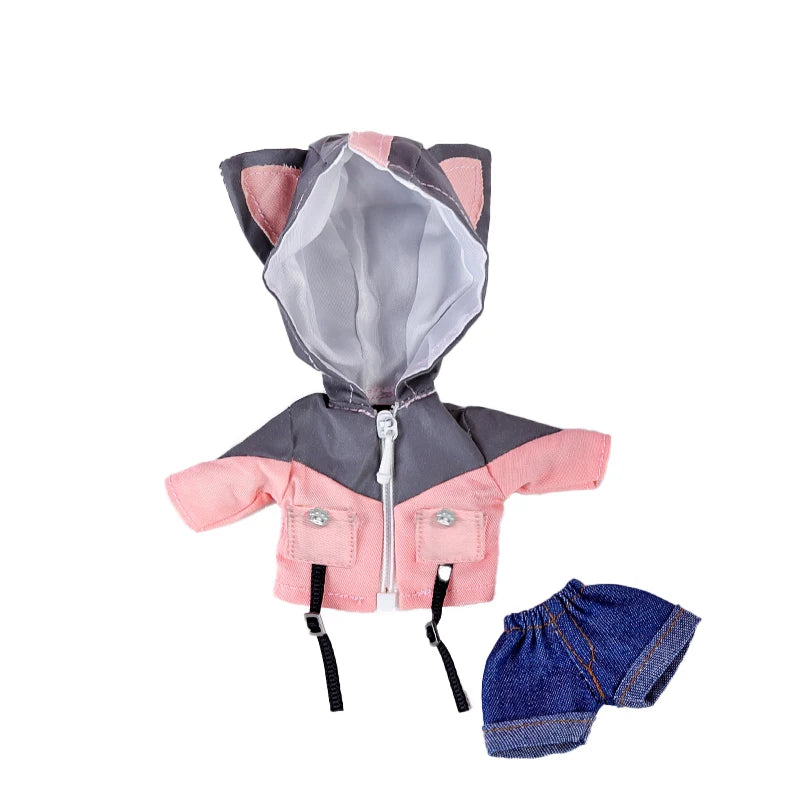 Dolls Accessories Casual Wear Doll Reflective Jacket Sportswear Decoration Ob11 Clothing Cool Handmade Doll Coat Obitsu11