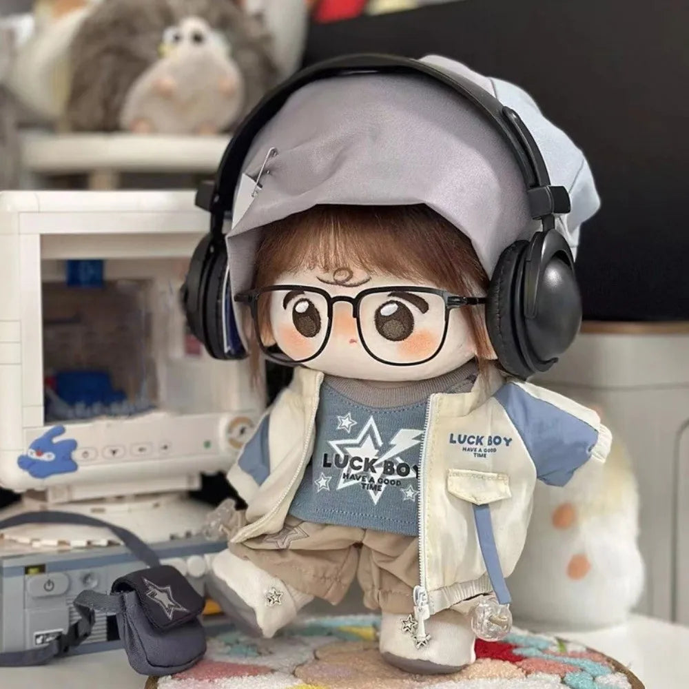 College Uniform 20cm Cotton Doll Clothes Jackets Coat Idol Doll Clothes Cool Sport Plush Doll Clothes 20cm Cotton Doll