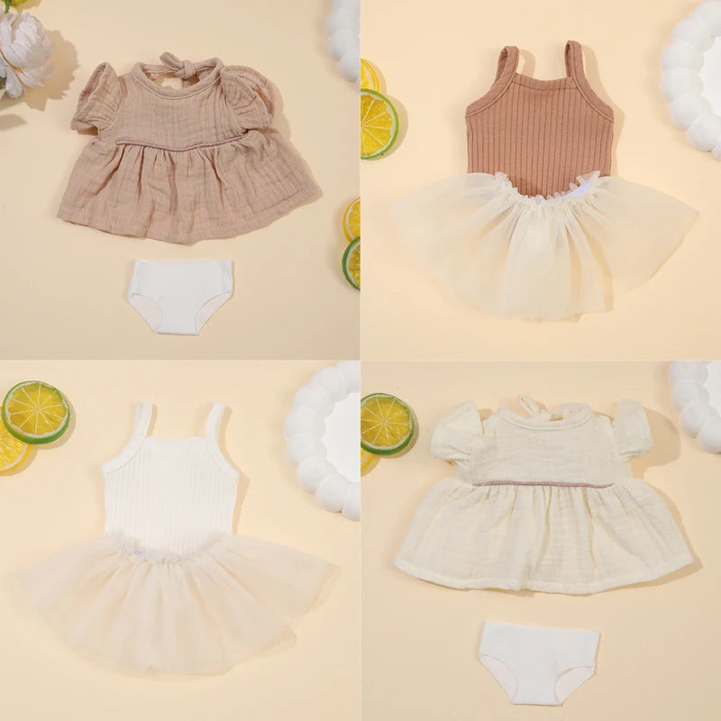 Doll clothes for 12.99 Inch 33CM Dolls Baby Toys Doll accessories Vest Dress Doll Clothes For American Reborn Baby Dolls