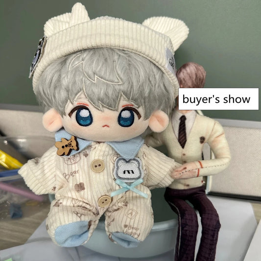 Adorable Doll Clothes for 20cm Cotton Dolls Bodysuit Jumpsuits for Cotton Dolls Replacement Clothes Outfit Doll Accessories