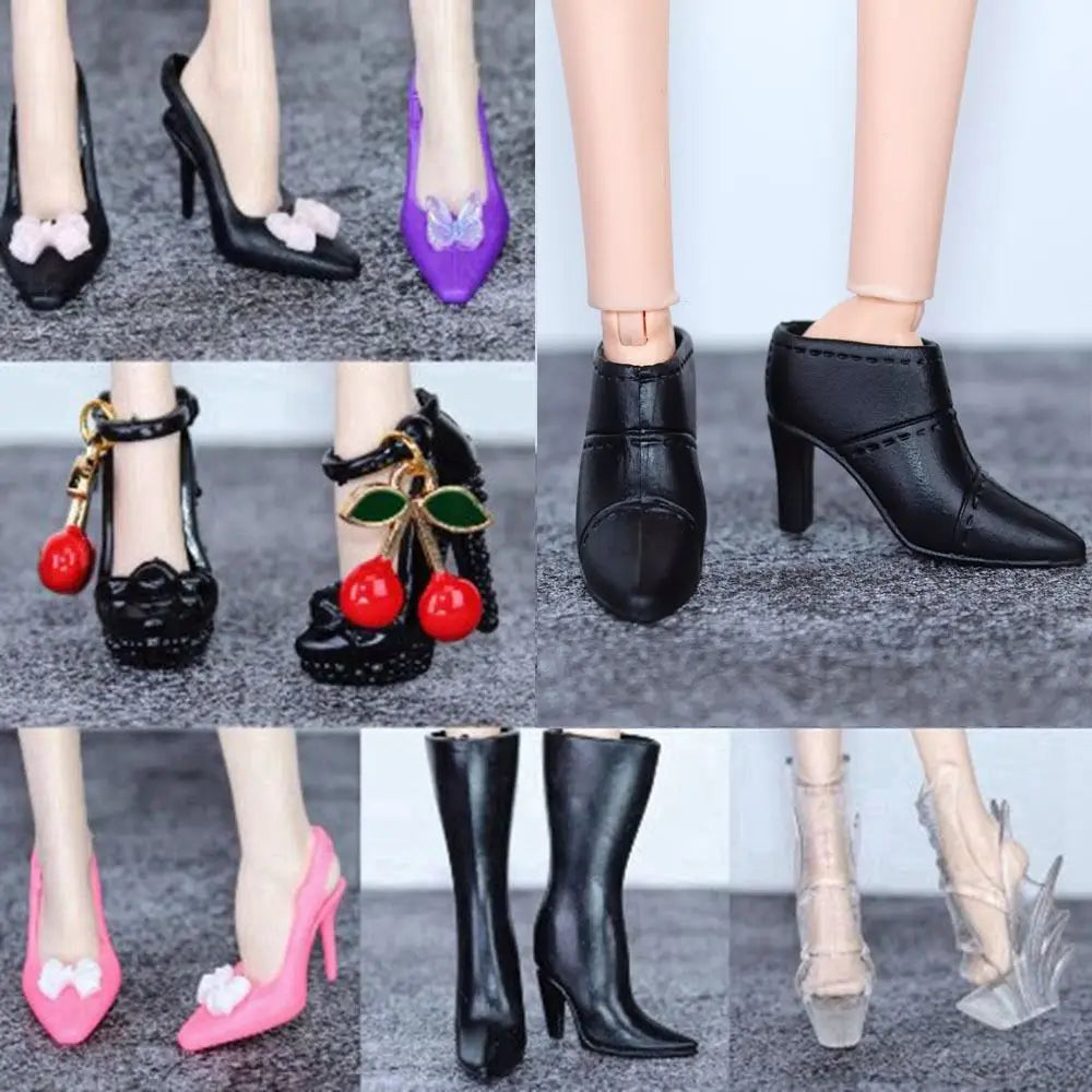 Quality 1/6 Doll Shoes New 30cm 20 Styles High Heels Shoes Original Doll Casual Shoes Doll Accessories