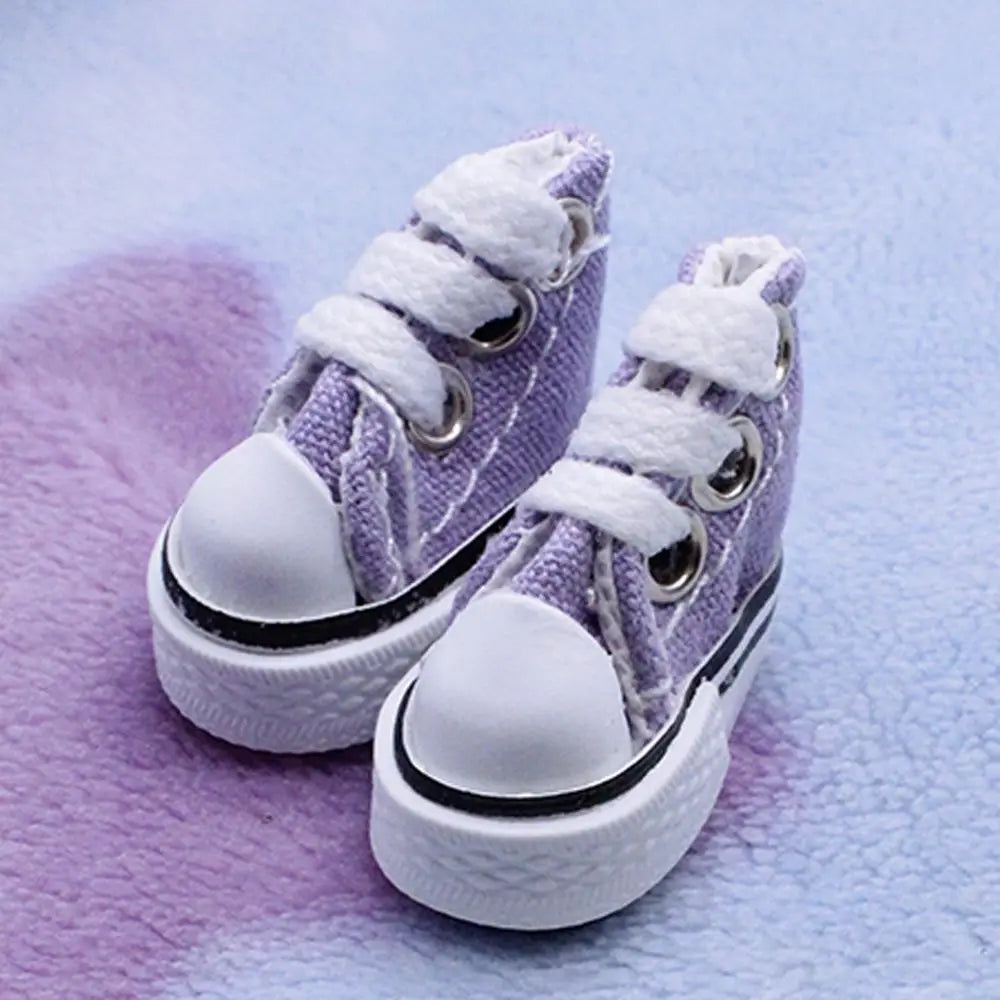 Doll Shoes 3.5CM  Cute Mini Doll Shoes Denim Canvas Shoes For Doll For Toy For Doll Boots Dolls Sneakers Accessories