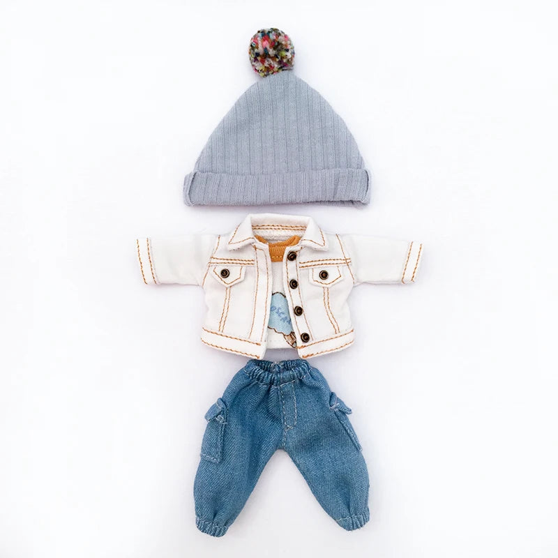 Ob11 Doll Baby Clothes Jacket Fashion Doll Denim Clothes For Pd9 Molly Ymy Body Doll Clothes Gsc Clay Doll Body