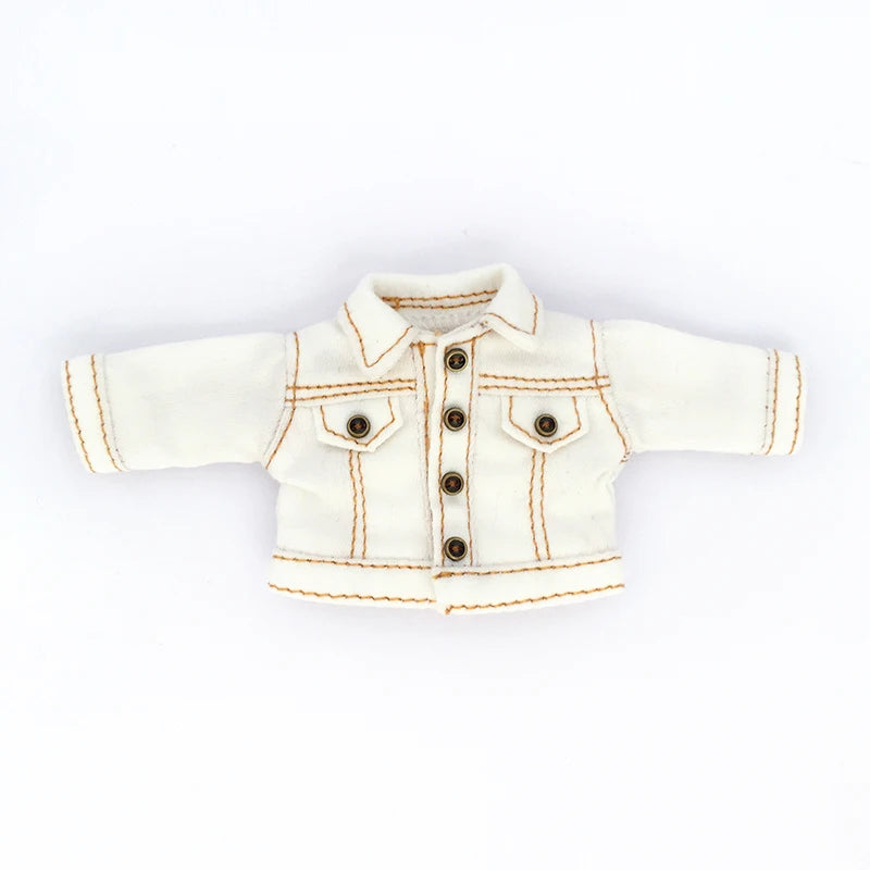 Ob11 Doll Baby Clothes Jacket Fashion Doll Denim Clothes For Pd9 Molly Ymy Body Doll Clothes Gsc Clay Doll Body
