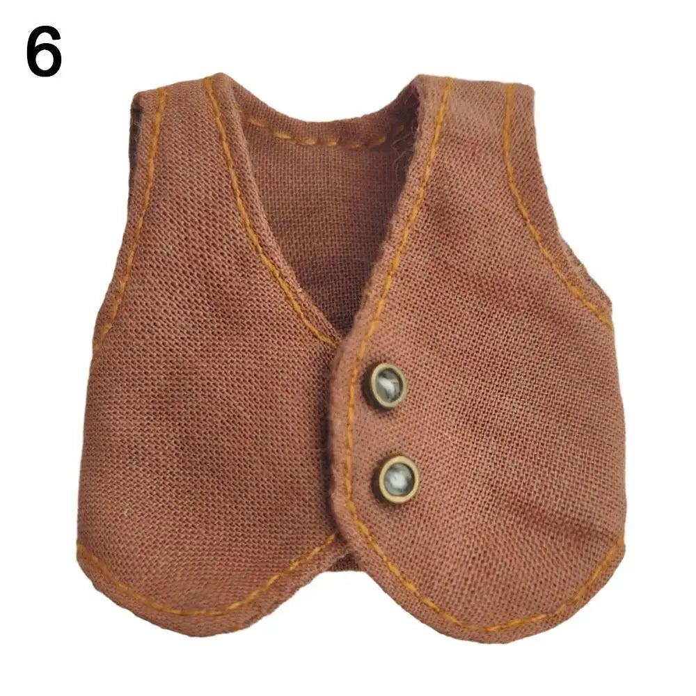 Doll Clothes For 1/11 ob11 dolls For 1/12 Bjd Doll Clothes Vest Tops Casual Wear Shirts Doll Clothes Accessories Gift Toys